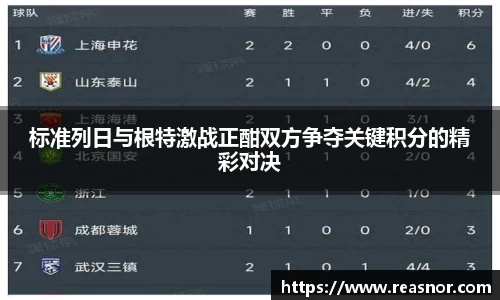 标准列日与根特激战正酣双方争夺关键积分的精彩对决