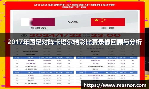 2017年国足对阵卡塔尔精彩比赛录像回顾与分析